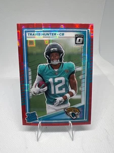 2025 Donruss Travis Hunter #301 Red Pandora Preview Optic RC Jaguars - Picture 1 of 2