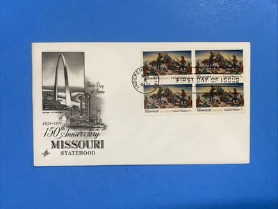 1971  FIRST DAY COVER - 8c -  MISSOURI STATEHOOD  150 ANNIVERSARY - Image 1 of 2