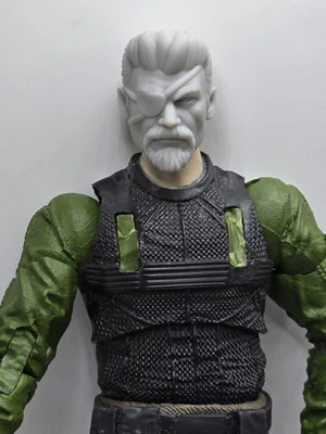 3d Print FULL HAIR STROKE OF DEATH HEAD#2  1:10 7" Select DC Multiverse - image 1 of 2