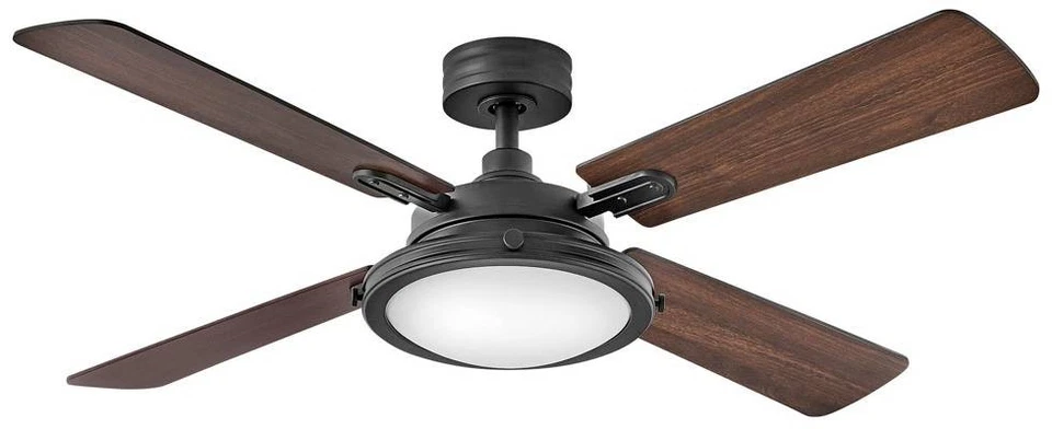 54" Hinkley Collier Matte Black LED Indoor Smart Ceiling Fan - Image 1 of 1