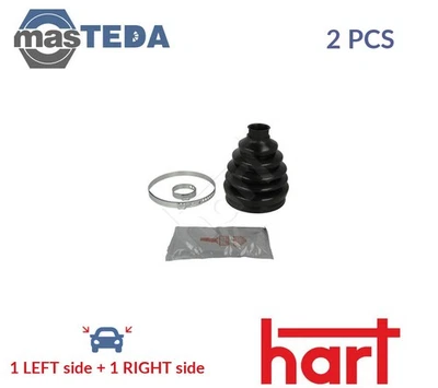 417 877 CV JOINT BOOT KIT PAIR FRONT RIGHT LEFT WHEEL SIDE HART 2PCS NEW - Image 1 of 4