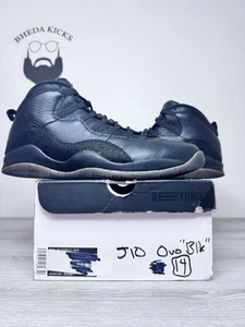 Größe 14 – Nike Air Jordan 10 Retro X Drake schwarz OVO 819955-030 gebraucht Herren » - Bild 1 von 9