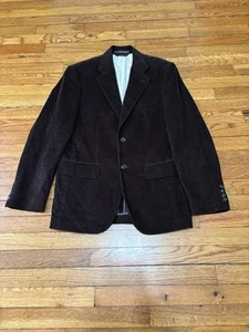 Giacca blazer uomo velluto a coste Tasso Elba taglia S 36-38 marrone 2 bottoni cappotto sportivo - Foto 1 di 7