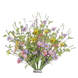 6 PCs Easter Flower Decorations 17 Inches Easter Egg Floral Eggs Picks with - Picture 1 of 5
