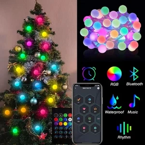 5/10/20M LED Ball Light USB Garden Fairy String Wedding Party Bedroom Decoration - Picture 1 of 23