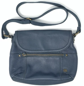 The Sak dunkelblau Leder Umhängetasche Handtasche Reißverschlusstaschen gefüttert - Bild 1 von 24