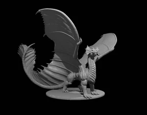 Antiguo Dragón de Latón Volando para D&D Dungeons and Dragons Pathfinder DND Mini - Imagen 1 de 1