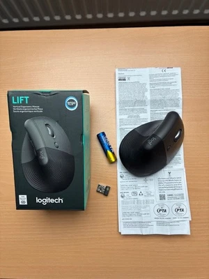 Logitech Lift Vertikale ergonomische Maus , Rechtshänder - Bild 1 von 4