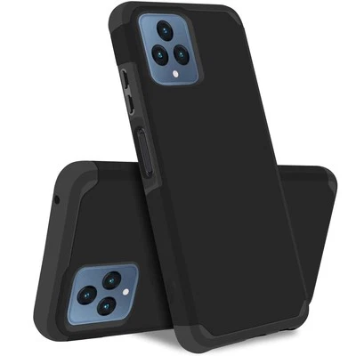 GSA Hybrid Tough Shockproof Case for T-Mobile REVVL 6 5G - Black - Image 1 of 3