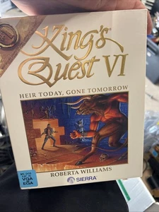 King's Quest VI Heir Today Gone Tomorrow - Rare - Big Box - CIB PC 1992 Sierra - Bild 1 von 8
