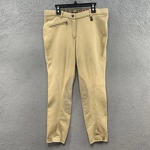 Vequi Comfort Size 34 US Tan Beige Khaki Women's Equestrian Knit Riding Pants - Picture 1 of 11