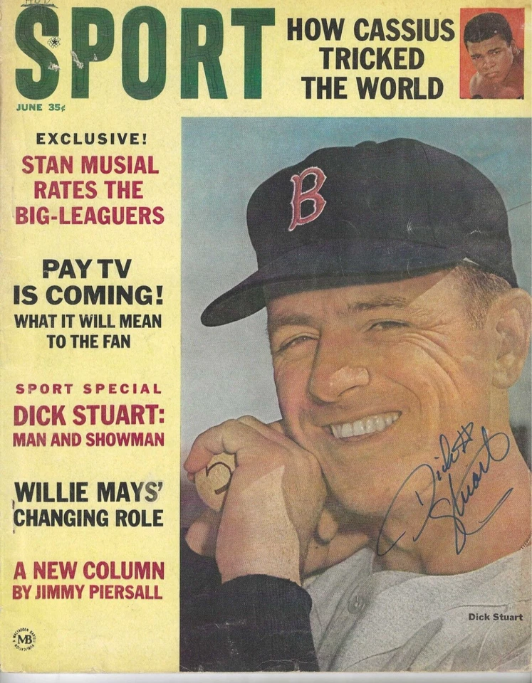 Autographed Signed Dick Stuart Boston Red Sox Sport Magazine June 1964 w/COA - Image 1 of 1