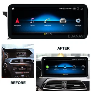 Android13 12.3 LG Pantalla Coche Multimedia GPS para Benz Clase C W204 S204G NTG4.5 - Imagen 1 de 11