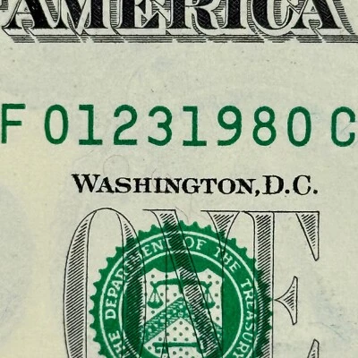 January 23rd 1980 Dollar Jan 23 1980 Birthday NEW Serial Number Uncirculated $1 - Image 1 of 3