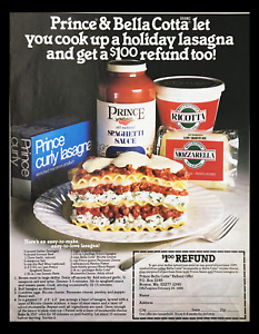 1984 Prince All Natural Spaghetti Sauce Circular Coupon Advertisement