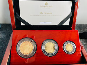 2021 Royal Mint Gold Proof Britannia - 3 Coin Premium Set No 001