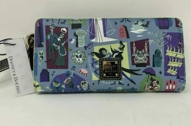 Disney Dooney & Bourke Haunted Mansion Wallet Small - Blue