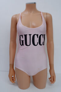 Gucci Womens Swim Suit Size M Meduim Pink Costume GC