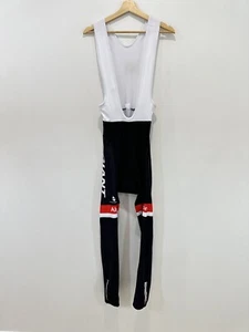 Cycling Bib Pants Men Large Black /White Zipped Ankle Padded Seat Brand New - Picture 1 of 12
