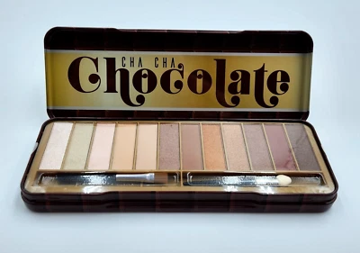 Paleta de Maquillaje de Sombra de Ojos Cha Cha Chocolate 12 Pan Markwins Caja de Lata Neutrales Foto 1 de 4