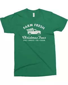 Camiseta Farm Fresh Christmas Trees para hombre vacaciones de Navidad - Imagen 1 de 9