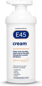 E45 Cream Pump 500g | Dermatological Moisturiser for Dry, Itchy Skin | Authorise - Picture 1 of 6