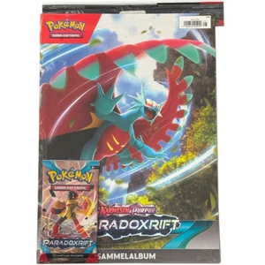 Pokemon Karmesin & Purpur Paradoxrift Sammelalbum + 1 Booster Einsteigerpaket DE - Zdjęcie 1 z 1