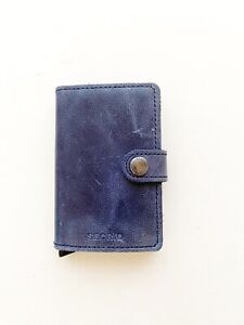 SECRID Miniwallet Geldbeutel Kreditkarten Etui Geldbörse neu blau OVP