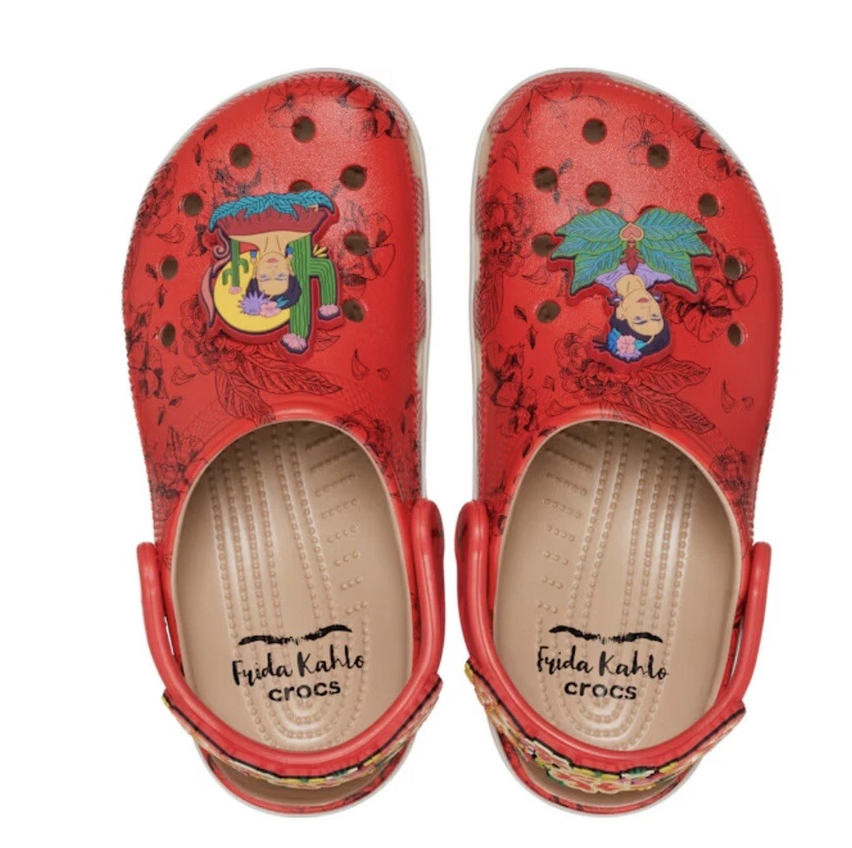Frida Kahlo Crocs Free*Crocs Key Change & JiBBitZ Charms. Con tu pedido W11/M9 Foto 1 de 4