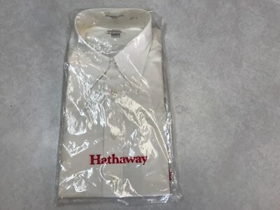 HATHAWAY MEN'S DRESS SHIRT 16 X 33 IVORY - Image 1 of 3