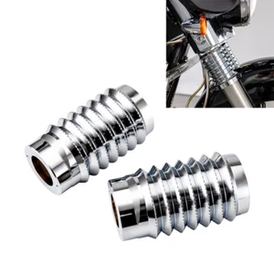 Cubiertas deslizantes de horquilla retro White Water Drop de 6,5" para Harley Softail FXST 1986-2017 - Imagen 1 de 6