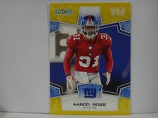 2008 Score Gold Zone #212 Aaron Ross /400