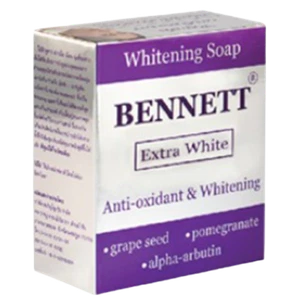 BENNETT Extra White Whitening Thai Soap Body Face Skin Bright Alpha Arbutin 130g - Picture 1 of 11