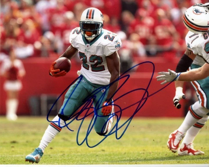 Реджи Буш с автографом 8x10 NFL MIAMI DOLPHINS фотография - Изображение 1 из 1