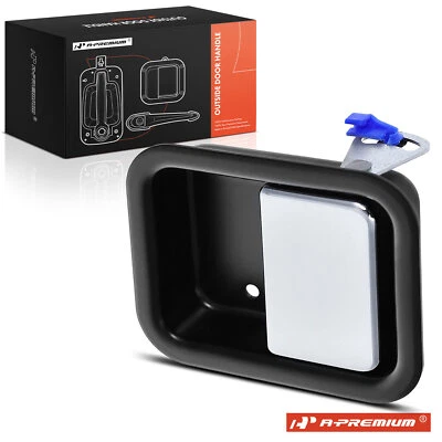 Manija de puerta interior A-Premium negra + cromada lado del conductor para Western Star 4700SB Foto 1 de 4