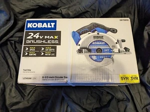 Sierra Circular Kobalt 6 1/2" 24V Max Sin Escobillas Modelo KCS 6524B-03 Herramienta Solo Nueva - Imagen 1 de 6