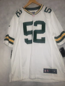 Camiseta deportiva blanca para hombre Nike on Field NFL de los Green Bay Packers en arcilla Matthews #52 talla grande - Imagen 1 de 12