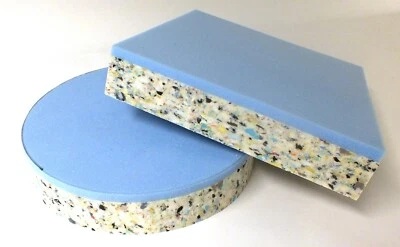 High Density Super firm dual layer Recon Foam seat pad chair foam any shape size - Image 1 of 4