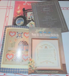 Lot of 4 CROSS-STITCH BOOKS - Picture 1 of 1