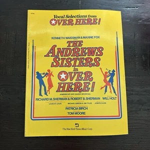 Over Here Vocal Selections Songbook Sheet Music Andrews Sisters 1974 Sherbro - Picture 1 of 9