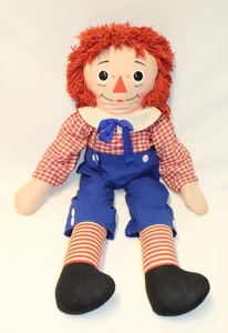 VTG 1960’s LARGE 31” KNICKERBOCKER KTC RAGGEDY ANDY DOLL, I LOVE YOU PRINTED - Picture 1 of 18