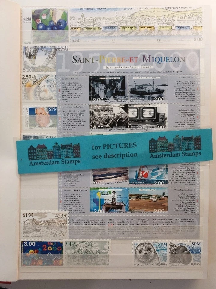 Colônias da França TAAF SPM muito bom estado, sem marca de charneira, variedade moderna em livro High CAT + FACE TOP! - Imagem 1 de 1