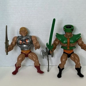 VTG MOTU Battle Armor He-Man & Tri-Clops Master Of The Universe Sword & Axe - Imagen 1 de 12