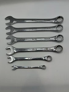 S-K Superkrome 6 piece metric combination wrench set 7mm-18mm USA grt shape - Picture 1 of 10