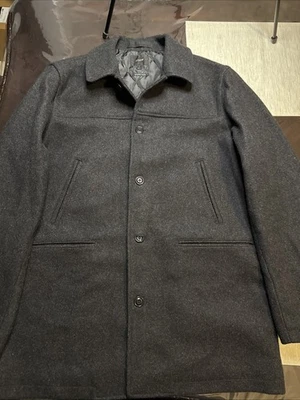 J Crew Charcoal Gray University Jacket Wool XLT Tall Thinsulate Lining - Image 1 of 4