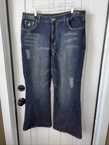 Dark Wash Schlagjeans Größe 21 Wappenjeans - Bild 1 von 3