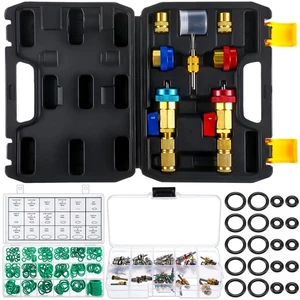 Lasnten R134A R1234YF R22 Valve Core Remover Installer Tool Kit, 2 Pcs Adapte... - Picture 1 of 7