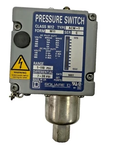 Interruptor de presión SQUARE-D Clase 9012 Tipo ACW-1 Forma M11 1-110 psi Diff 7-30 psi - Imagen 1 de 3
