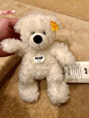 Steiff Lotte Teddybär 18 cm weiß Plüsch NEU unbenutzt klein Sammler Geschenk - Bild 1 von 4