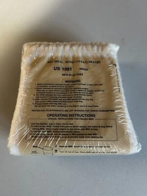 Flameless Ration Heaters Unopened Pack (12) MRE Camping US 1991 8970-01-321-9153